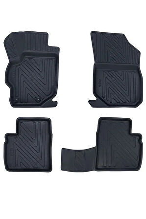 Citroen C-Elysee 2012 Ve Sonrasi ile Uyumlu Carbon Desenli Ultra Premium Havuzlu Oto Paspas