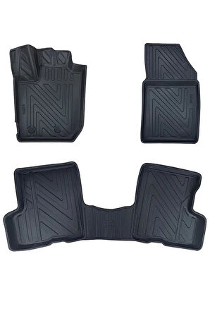 Dacia Duster 4X4 2023 Ve Sonrasi ile Uyumlu Carbon Desenli Ultra Premium Havuzlu Oto Paspas
