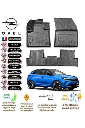  OPEL GRANDLAND X 2021 4D Havuzlu Paspas 