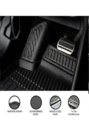  TOYOTA AURİS 2014 4D Havuzlu Paspas 