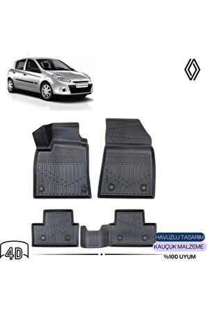  RENAULT CLİO 3 2008 4D Havuzlu Paspas 