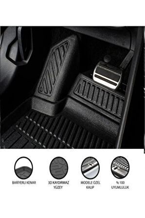  Volkswagen Golf 7 2013 4D Havuzlu Paspas 