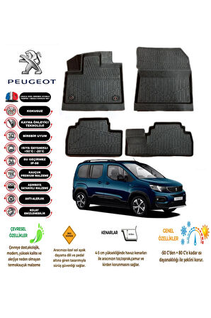  Peugeot Rifter Panelvan 2019    4D Havuzlu Paspas 