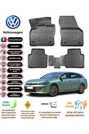  Volkswagen Passat B9 2024    4D Havuzlu Paspas 