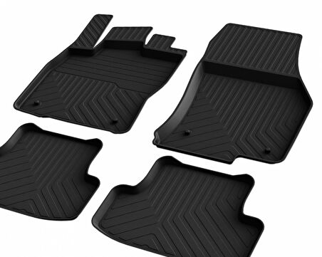 S-Dizayn VW T-Cross 4D Havuzlu Paspas 2019-2023 A+ Kalite