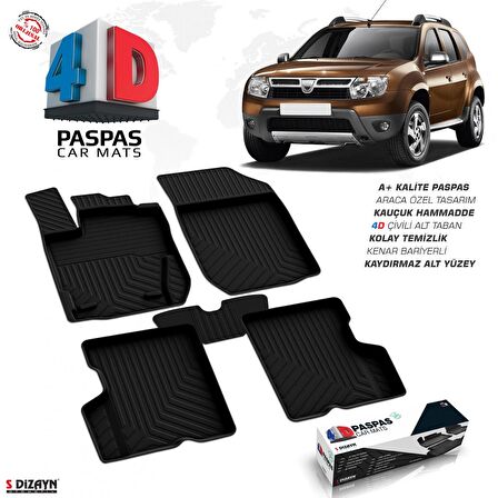 Dacia Duster 4D Havuzlu Paspas 2009-2018