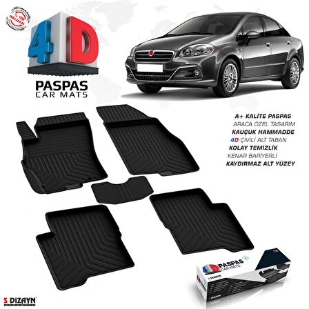 Fiat Linea 4D Havuzlu Paspas 2007 ve Üzeri A+Kalite