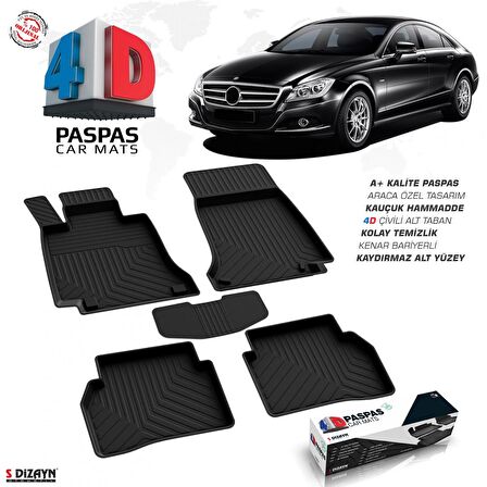 S-Dizayn Mercedes CLS C218 4D Havuzlu Paspas 2010-2018 A+Kalite