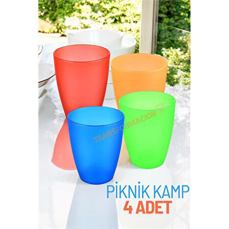 Bardak Seti Kamp Piknik Bardağı 4 ADET