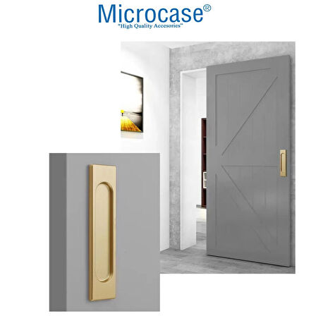 Microcase Metal Sürgülü Kapı Çekmece Pencere Sineklik vb. için Yapışkanlı Kol Tutacağı - SİYAH AL4758