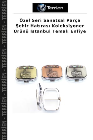 Özel Seri Sanatsal Parça Şehir Hatırası Koleksiyoner Ürünü İstanbul Temalı Enfiye
