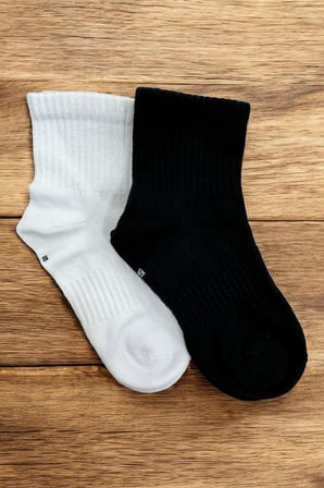 6 Cift Burun Dikissiz Duz Tenis Cocuk Soket