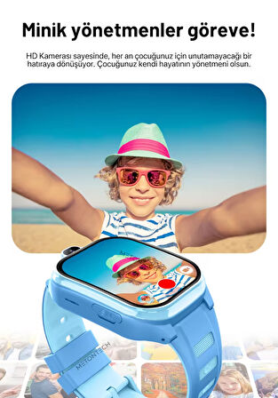 HARVOX HX Kids 4G Pro+ Plus Android Sim Kartlı Akıllı Çocuk Saati | GPS, Konum, Kamera, Görüntülü Görüşme, Yüz Tanıma Pembe