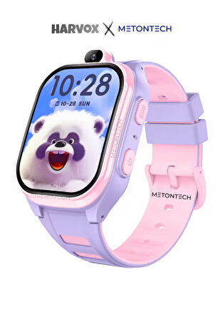 HARVOX HX Kids 4G Pro+ Plus Android Sim Kartlı Akıllı Çocuk Saati | GPS, Konum, Kamera, Görüntülü Görüşme, Yüz Tanıma Pembe
