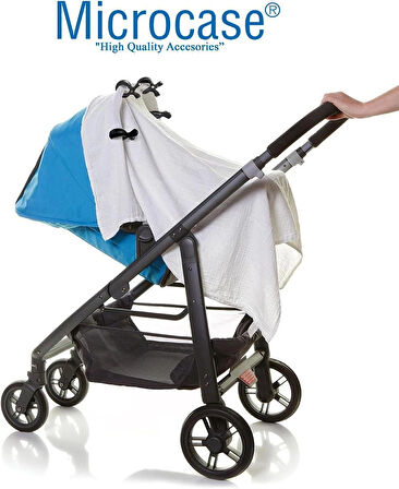 Microcase Bebek Arabası Battaniye Havlu Puset Tutucu Çok Amaçlı  Kıskaçlı Mandal - SİYAH AL4537 2 Adet