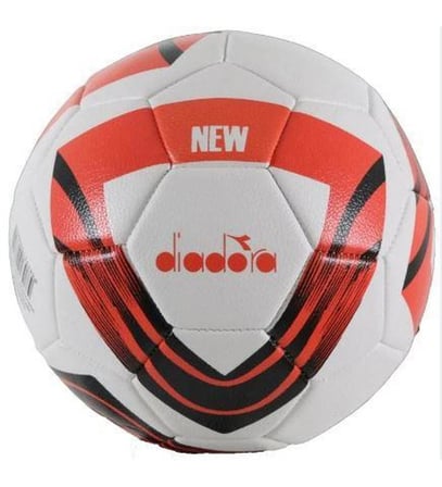 Delux Serisi Hediyelik Halı Saha Sporcu Diadora New Futbol Topu Beyaz -Siyah-Kırmızı No 5