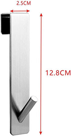 Microcase  Taşınabilir  Paslanmaz Çelik Metal Banyo Duşakabin Mutfak vb. Alanlar için Dikey Askılık - GÜMÜŞ AL4836 1 Adet