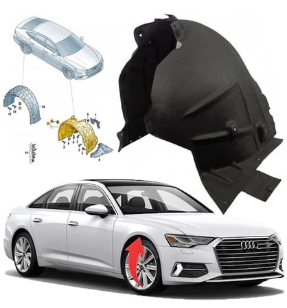 Audi A6 2019-2022 Ön Çamurluk Davlumbazı Halı Sağ 4K0821172K