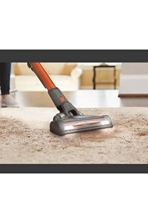 BLACK & DECKER  18V Kablosuz Dikey Süpürge Turuncu