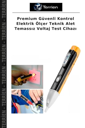 Premium Güvenli Kontrol Elektrik Ölçer Teknik Alet Temassız Voltaj Test Cihazı