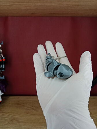3D Üretim Köpek Balığı Anahtarlık – Çoklu Model Seçeneği ile Hediyelik Ürün