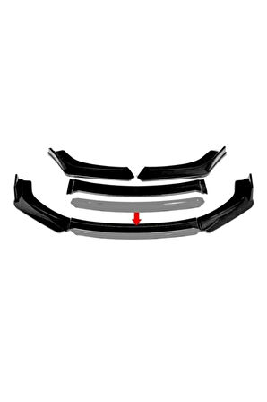 Honda City 2006-2008 4 Parça Beyaz Ön Ek Piano Black Lip