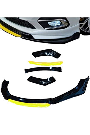 Bmw E88 2008-2011 4 Parça Sarı Ön Ek Piano Black Lip
