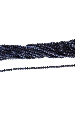 4 mm Füme Piramit Kristal Cam Boncuk 1 Dizi - (85 Adet)