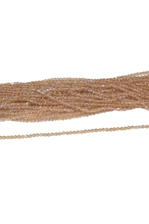 4 mm Vizon Piramit Kristal Cam Boncuk 1 Dizi - (85 Adet)