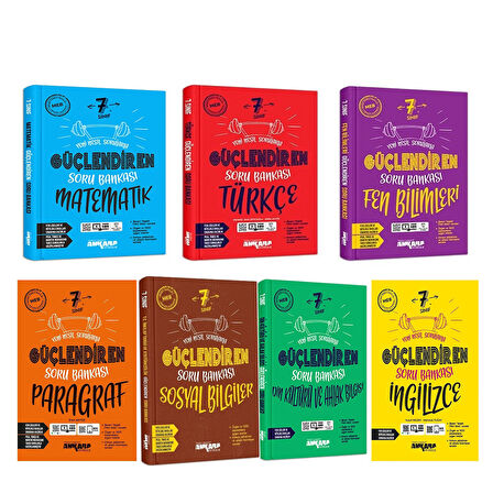 Ankara Yayıncılık 7.Sınıf Güçlendiren Soru Bankası Seti 7 Kitap