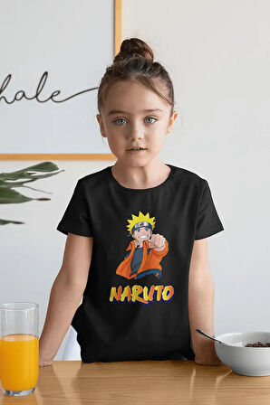 Naruto Baskılı Unisex Anime Çizgi Film Çocuk Tişört (1-12 YAŞ)