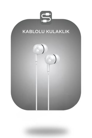 Premium Kulak Altı Genç İçin Stereo Ses Kablolu Kulaklık H10 Beyaz