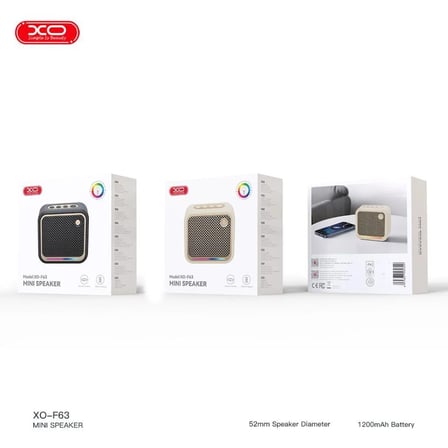 Delux Serisi Telefon Oynatıcı Müzik F63 1200 mAh Bluetooth V5.3 Kablosuz Speaker
