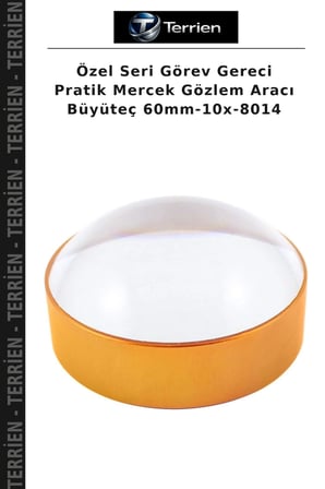 Özel Seri Görev Gereci Pratik Mercek Gözlem Aracı Büyüteç 60mm-10x-8014