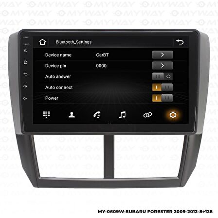 Araç Multimedya Subaru Forester Android 12 Carplay 4Gb Ram + 64Gb Hdd 2009-2012 Navigasyon Ekran MYW