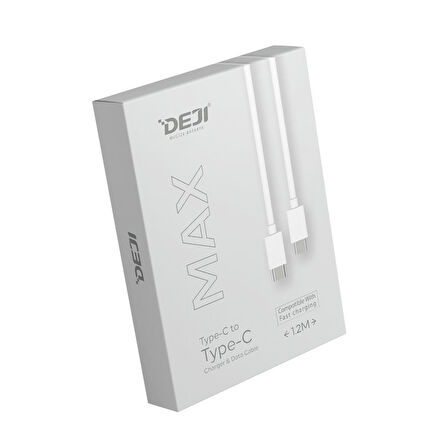 Woyax by Deji iPhone 15 / 15 Pro / 15 Pro Max / 15 Plus Uyumlu Type-c To Type-c Şarj ve Data Kablosu 1.2M