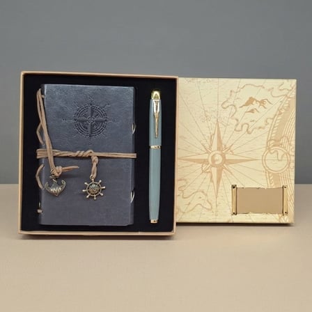 Özel Seri Notluk Seti Not Defteri Hatıralık Ürün Defter Ve Kalem Kutulu Set
