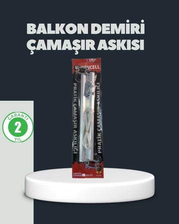 Balkon Demiri Çamaşır Askısı Kare Demirlere Uygun Dayanıklı Tasarım