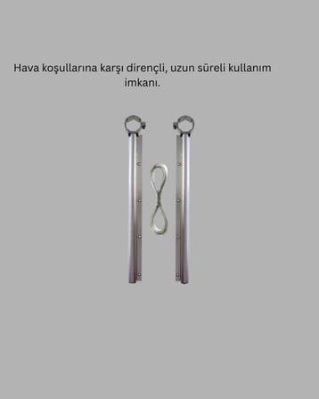 Balkon Demiri Çamaşır Askısı Kare Demirlere Uygun Dayanıklı Tasarım