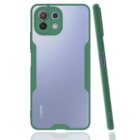 Xiaomi Mi 11 Lite Kılıf Platin Silikon - Yeşil