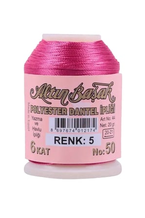 Royaleks Altınbaşak Nakış İpliği 3 Adet 20 gr Pembe 6 Kat Polyester