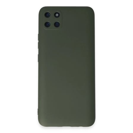 Realme C11 Kılıf Nano İçi Kadife Silikon - Koyu Yeşil