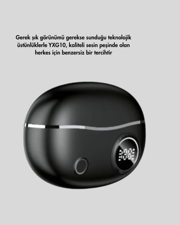 Ergonomik Klipsli Kablosuz Kulaklık – 30 Saat Pil Ve Dokunmatik Kontrol Özelliği