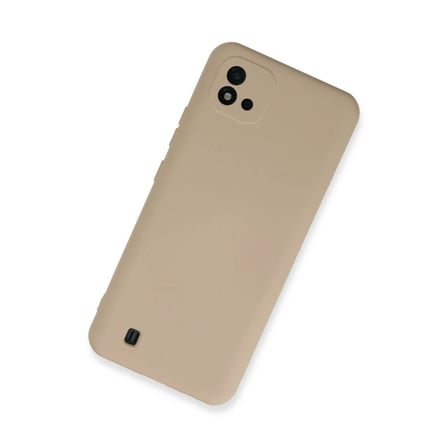 Realme C11 2021 Kılıf Nano İçi Kadife Silikon - Pudra