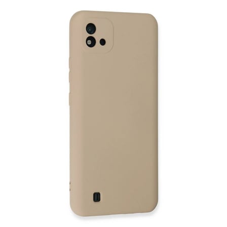 Realme C11 2021 Kılıf Nano İçi Kadife Silikon - Pudra
