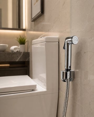 Su Tasarruflu Taharetmatik El Spreyi Stoplu Banyo Temizlik Seti