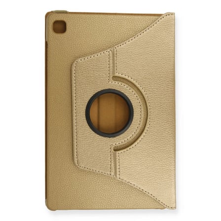 Samsung Galaxy T500 Tab A7 10.4 Kılıf 360 Tablet Deri Kılıf - Gold