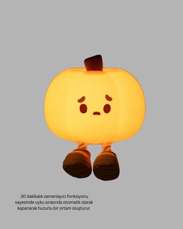 Silikon Pumpkin Night Light Telefon Tutuculu Led Lamba Yeni Nesil