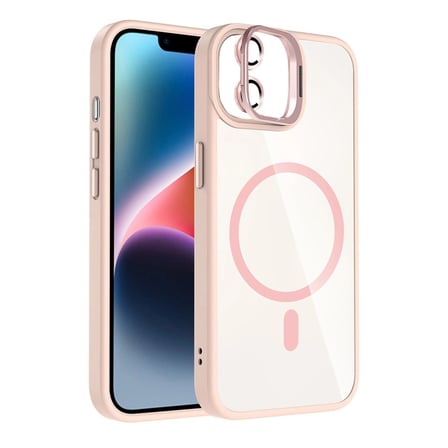 Joko Apple Uyumlu İphone 11 Remim Lensli Magsafe Standlı Kapak - Pembe