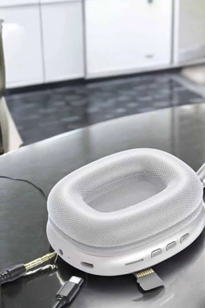 P9 Plus Kablosuz Kulak Üstü Bluetooth Kulaklık Beyaz Yüksek Ses Kaliteli